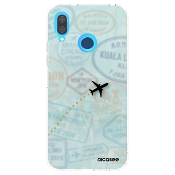 Picasee átlátszó szilikon tok az alábbi mobiltelefonokra Huawei P20 Lite - FLIGHT PATH