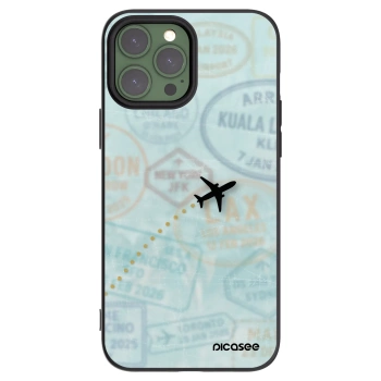Picasee fekete szilikon tok az alábbi mobiltelefonokra Apple iPhone 13 Pro Max - FLIGHT PATH