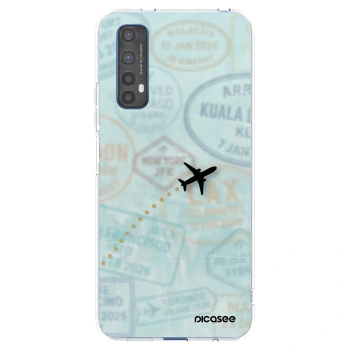 Picasee átlátszó szilikon tok az alábbi mobiltelefonokra Realme 7 - FLIGHT PATH