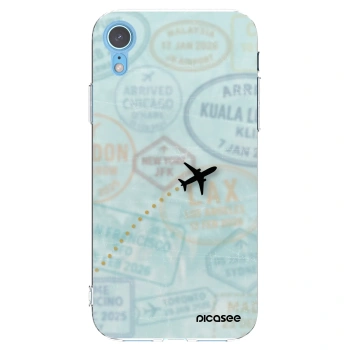 Picasee átlátszó szilikon tok az alábbi mobiltelefonokra Apple iPhone XR - FLIGHT PATH