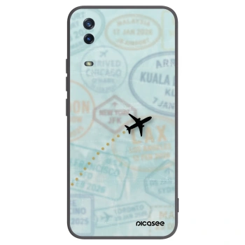 Picasee fekete szilikon tok az alábbi mobiltelefonokra Vivo Y11s - FLIGHT PATH
