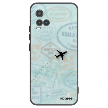 Picasee fekete szilikon tok az alábbi mobiltelefonokra Vivo Y33s - FLIGHT PATH