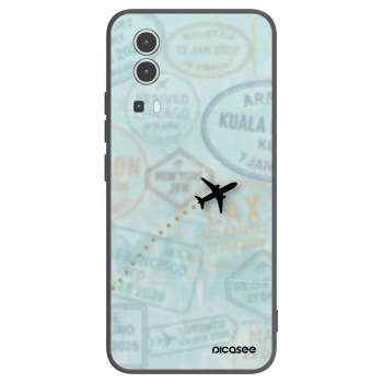 Picasee fekete szilikon tok az alábbi mobiltelefonokra Vivo Y72 5G - FLIGHT PATH