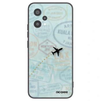 Picasee fekete szilikon tok az alábbi mobiltelefonokra Realme 9 Pro 5G - FLIGHT PATH