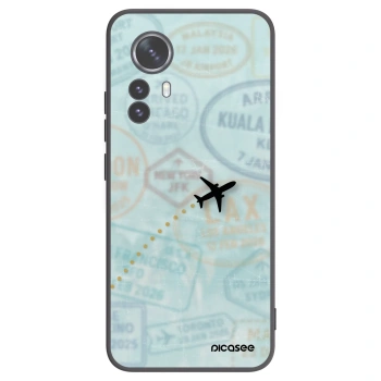 Picasee fekete szilikon tok az alábbi mobiltelefonokra Xiaomi 12 Pro - FLIGHT PATH