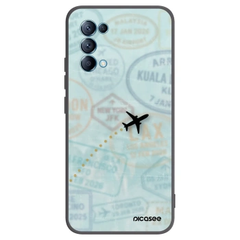 Picasee fekete szilikon tok az alábbi mobiltelefonokra OPPO Reno 5 5G - FLIGHT PATH