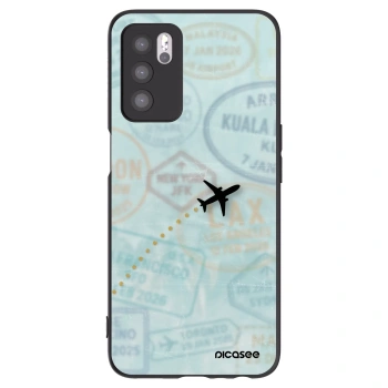 Picasee fekete szilikon tok az alábbi mobiltelefonokra OPPO A16s - FLIGHT PATH