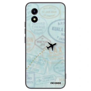 Picasee fekete szilikon tok az alábbi mobiltelefonokra Vivo Y01 - FLIGHT PATH