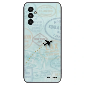 Picasee fekete szilikon tok az alábbi mobiltelefonokra Samsung Galaxy M13 M135F - FLIGHT PATH