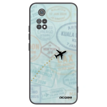 Picasee fekete szilikon tok az alábbi mobiltelefonokra Xiaomi Poco M4 Pro - FLIGHT PATH