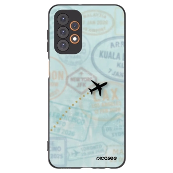 Picasee fekete szilikon tok az alábbi mobiltelefonokra Samsung Galaxy A23 A235F 4G - FLIGHT PATH