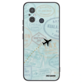 Picasee fekete szilikon tok az alábbi mobiltelefonokra Xiaomi Redmi 12C - FLIGHT PATH