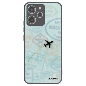 Picasee fekete szilikon tok az alábbi mobiltelefonokra Xiaomi Redmi 12 4G - FLIGHT PATH