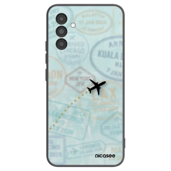 Picasee fekete szilikon tok az alábbi mobiltelefonokra Samsung Galaxy A04s A047F - FLIGHT PATH