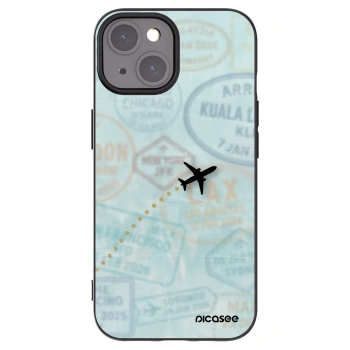 Picasee fekete szilikon tok az alábbi mobiltelefonokra Apple iPhone 15 - FLIGHT PATH