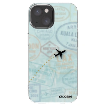 Picasee átlátszó szilikon tok az alábbi mobiltelefonokra Apple iPhone 15 - FLIGHT PATH