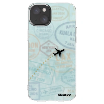 Picasee átlátszó szilikon tok az alábbi mobiltelefonokra Apple iPhone 15 Plus - FLIGHT PATH
