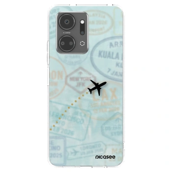 Picasee átlátszó szilikon tok az alábbi mobiltelefonokra Honor X7a - FLIGHT PATH
