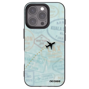 Picasee fekete szilikon tok az alábbi mobiltelefonokra Apple iPhone 16 Pro - FLIGHT PATH