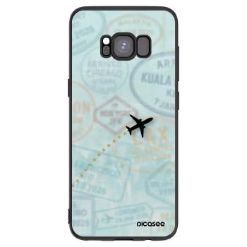 Picasee fekete szilikon tok az alábbi mobiltelefonokra Samsung Galaxy S8 G950F - FLIGHT PATH