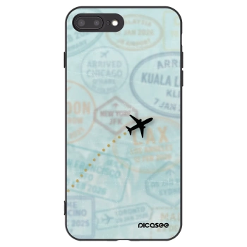 Picasee fekete szilikon tok az alábbi mobiltelefonokra Apple iPhone 8 Plus - FLIGHT PATH