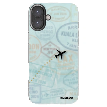 Picasee átlátszó szilikon tok az alábbi mobiltelefonokra Apple iPhone 16 Plus - FLIGHT PATH