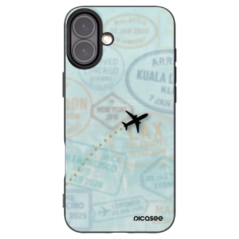 Picasee fekete szilikon tok az alábbi mobiltelefonokra Apple iPhone 16 Plus - FLIGHT PATH