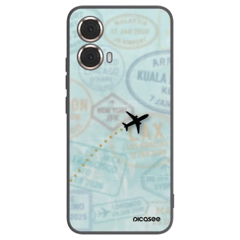 Picasee fekete szilikon tok az alábbi mobiltelefonokra Motorola Moto G85 - FLIGHT PATH