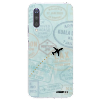 Picasee átlátszó szilikon tok az alábbi mobiltelefonokra Xiaomi Mi 9 - FLIGHT PATH