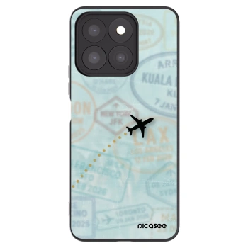 Picasee fekete szilikon tok az alábbi mobiltelefonokra Honor X8c - FLIGHT PATH