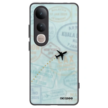 Picasee fekete szilikon tok az alábbi mobiltelefonokra Vivo V50 Lite 5G - FLIGHT PATH