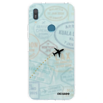 Picasee átlátszó szilikon tok az alábbi mobiltelefonokra Huawei Y6 2019 - FLIGHT PATH