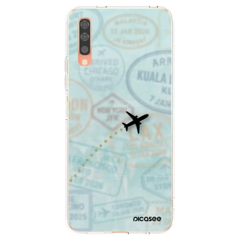 Picasee átlátszó szilikon tok az alábbi mobiltelefonokra Samsung Galaxy A70 A705F - FLIGHT PATH