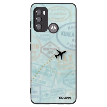 Picasee fekete szilikon tok az alábbi mobiltelefonokra Motorola Edge 60 5G - FLIGHT PATH