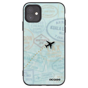 Picasee fekete szilikon tok az alábbi mobiltelefonokra Apple iPhone 11 - FLIGHT PATH