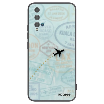 Picasee fekete szilikon tok az alábbi mobiltelefonokra Huawei Nova 5T - FLIGHT PATH
