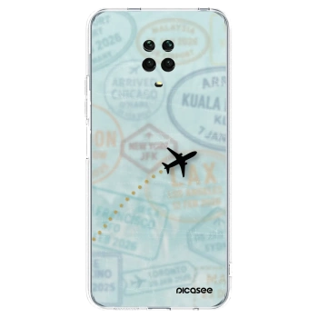 Picasee átlátszó szilikon tok az alábbi mobiltelefonokra Xiaomi Redmi Note 9 Pro - FLIGHT PATH
