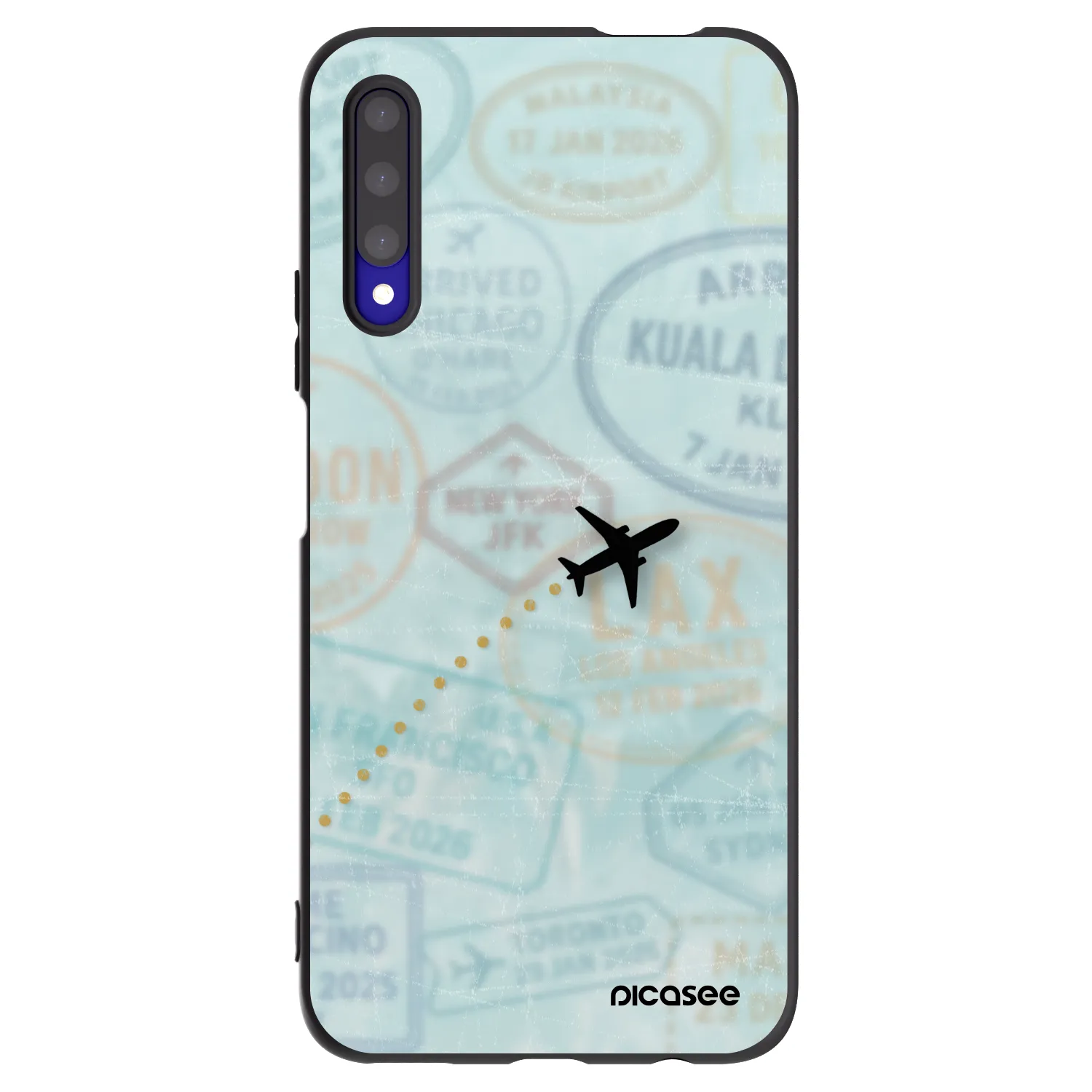 Picasee fekete szilikon tok az alábbi mobiltelefonokra Honor 9X Pro - FLIGHT PATH