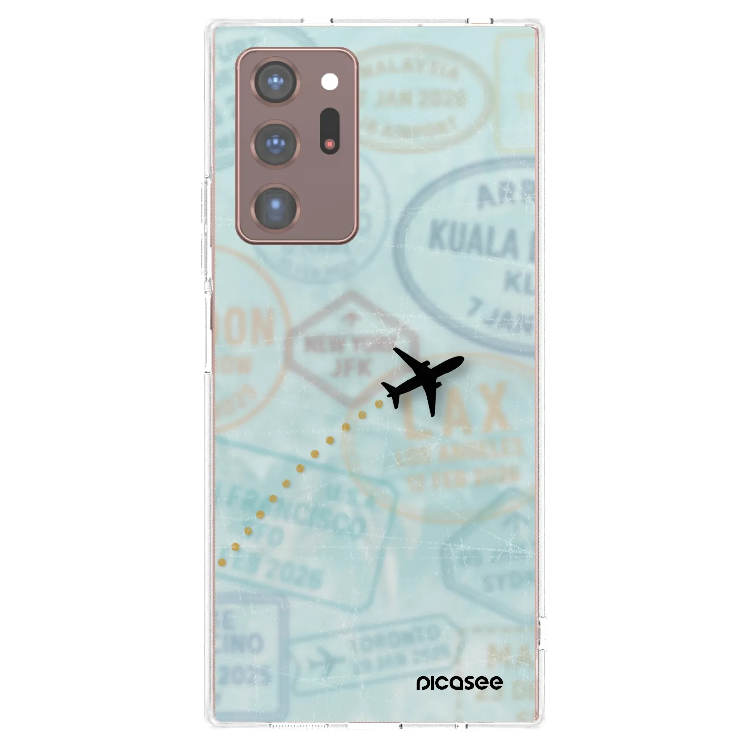 Picasee átlátszó szilikon tok az alábbi mobiltelefonokra Samsung Galaxy Note 20 Ultra - FLIGHT PATH