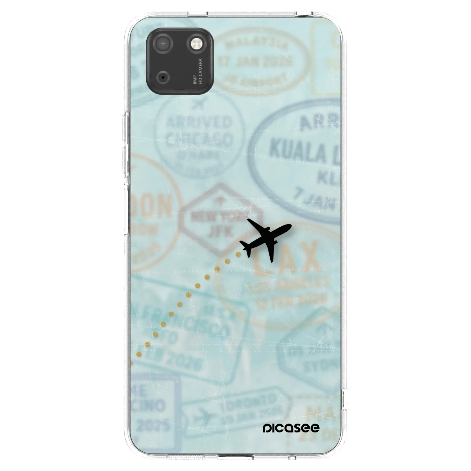 Picasee átlátszó szilikon tok az alábbi mobiltelefonokra Huawei Y5P - FLIGHT PATH
