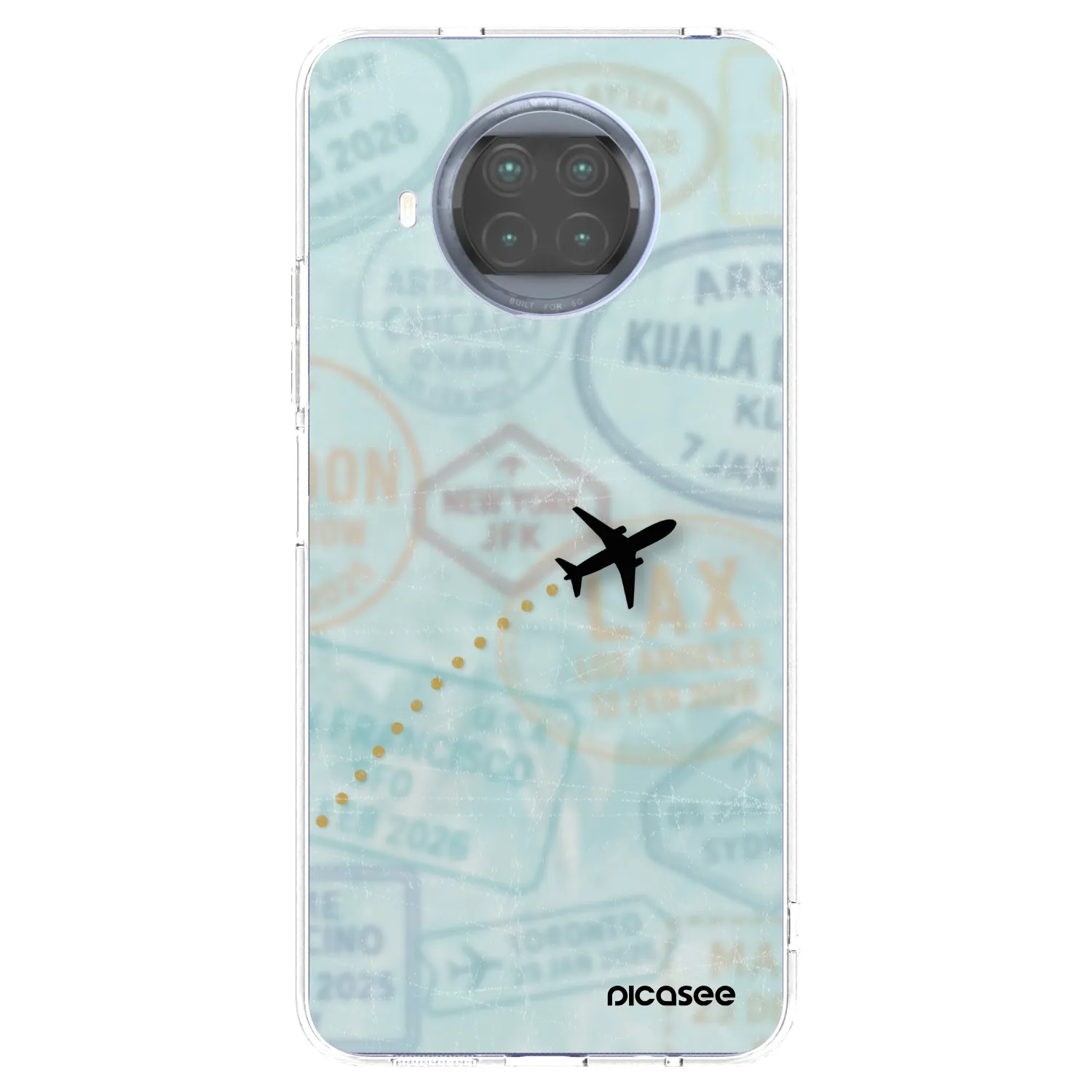 Picasee átlátszó szilikon tok az alábbi mobiltelefonokra Xiaomi Mi 10T Lite - FLIGHT PATH