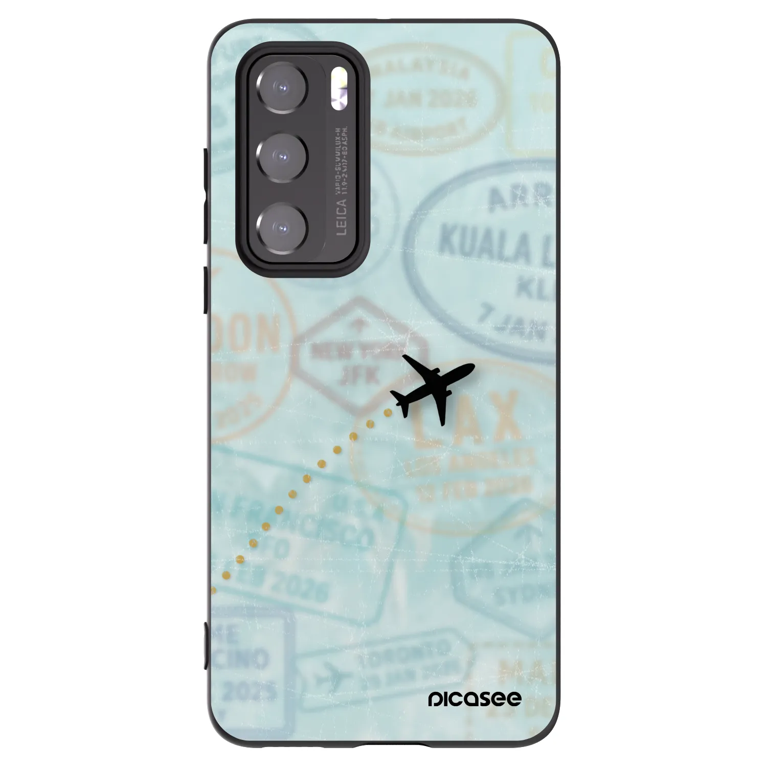 Picasee fekete szilikon tok az alábbi mobiltelefonokra Huawei P40 - FLIGHT PATH
