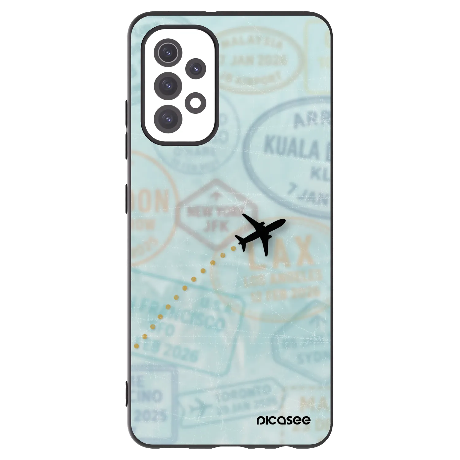 Picasee fekete szilikon tok az alábbi mobiltelefonokra Samsung Galaxy A32 5G A326B - FLIGHT PATH