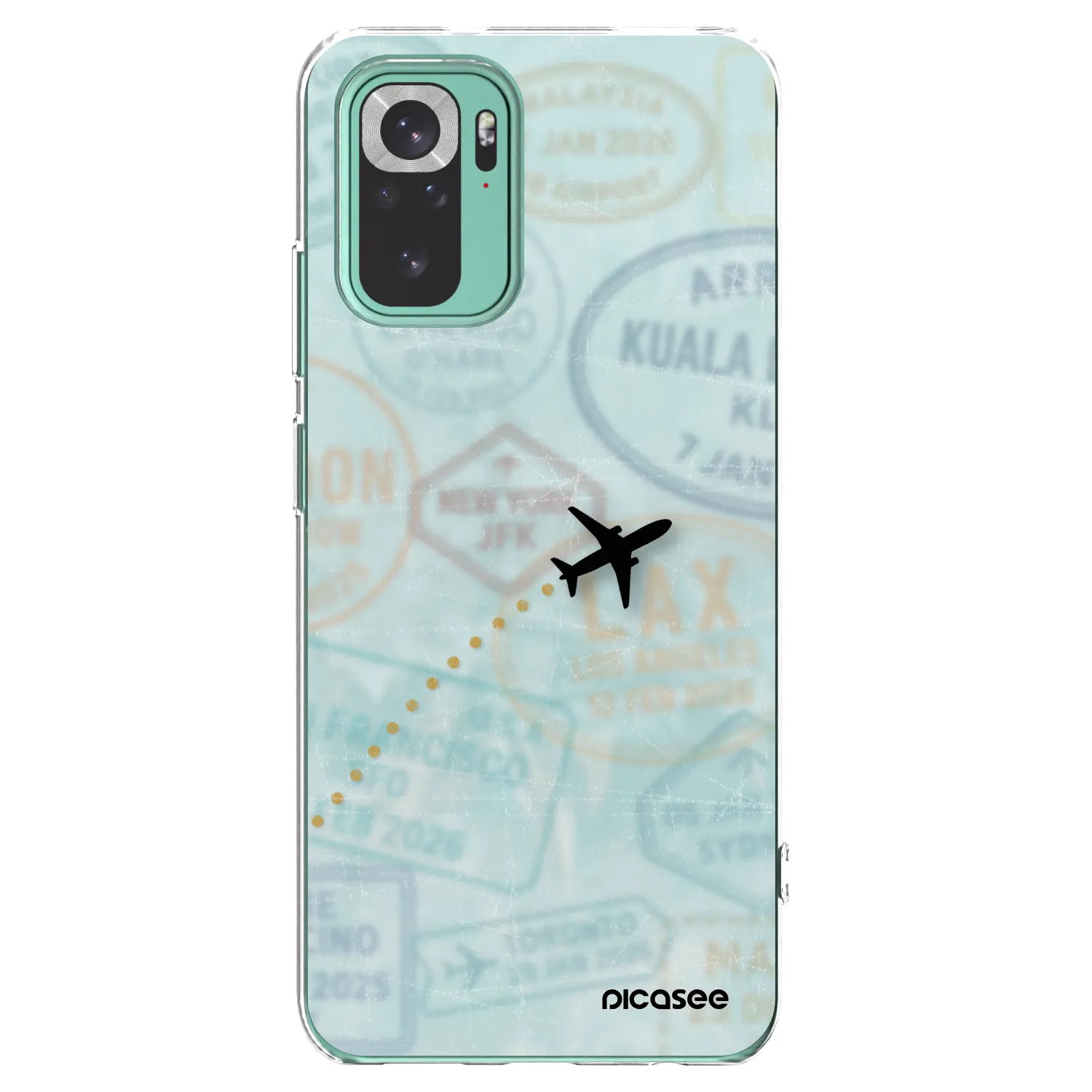 Picasee átlátszó szilikon tok az alábbi mobiltelefonokra Xiaomi Redmi Note 10 Pro - FLIGHT PATH