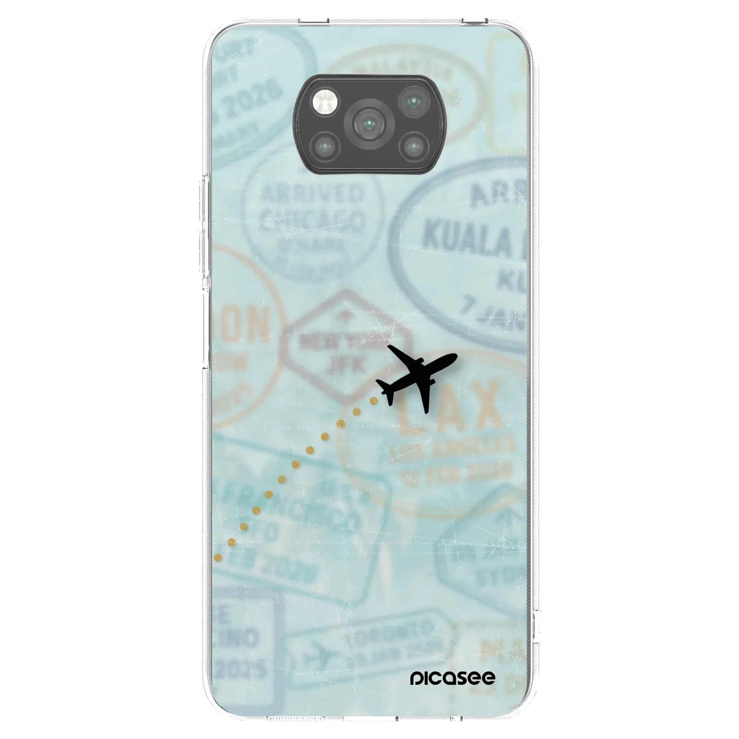 Picasee fekete szilikon tok az alábbi mobiltelefonokra Xiaomi Poco X3 Pro - FLIGHT PATH