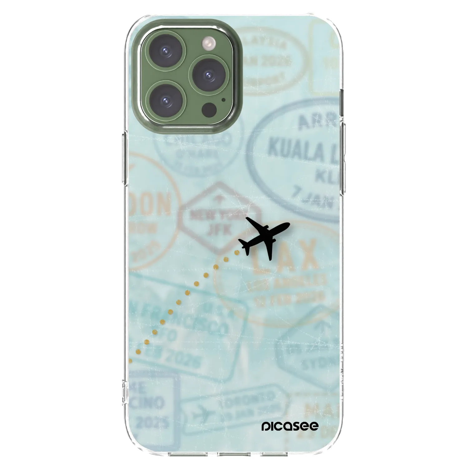 Picasee átlátszó szilikon tok az alábbi mobiltelefonokra Apple iPhone 13 Pro Max - FLIGHT PATH