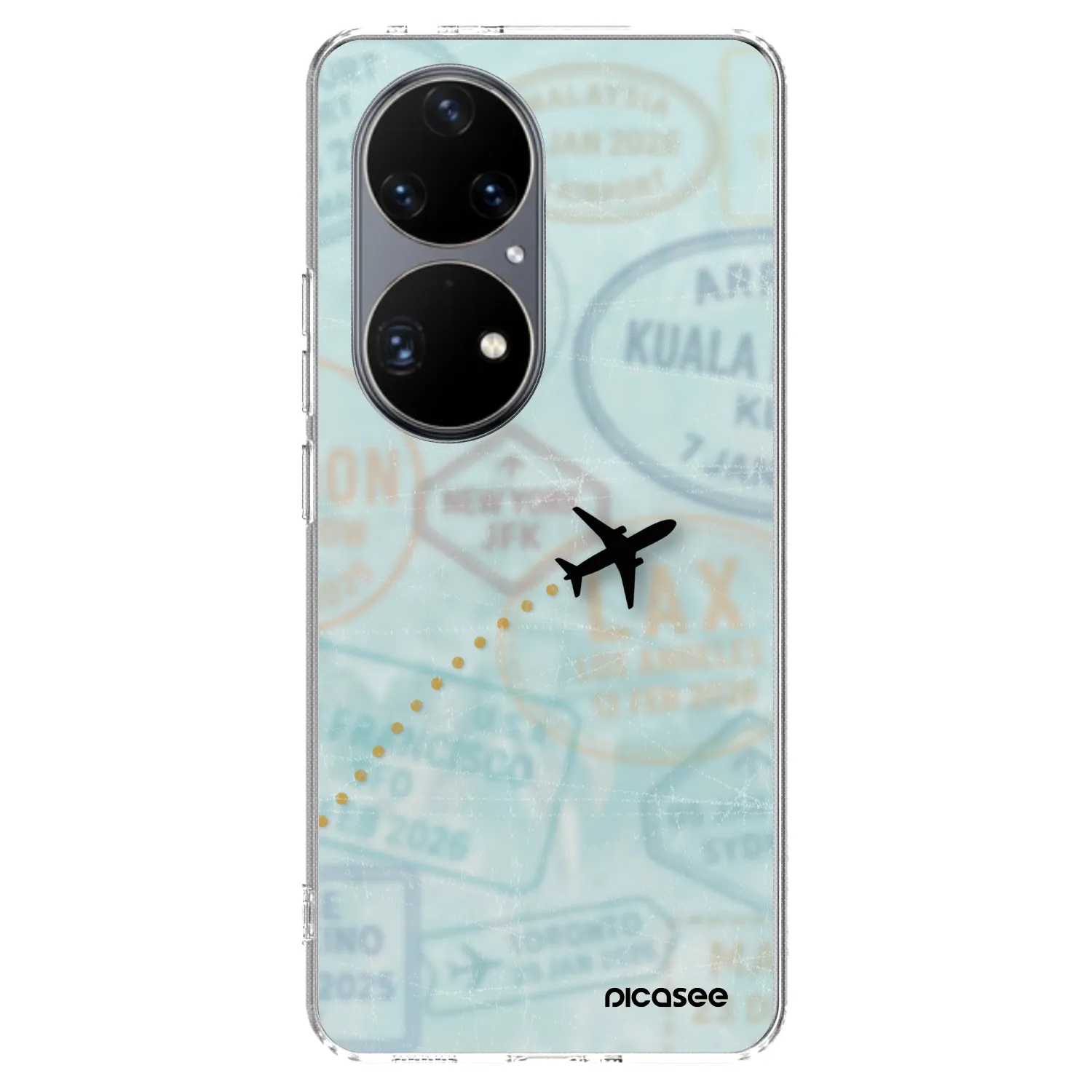 Picasee átlátszó szilikon tok az alábbi mobiltelefonokra Huawei P50 - FLIGHT PATH