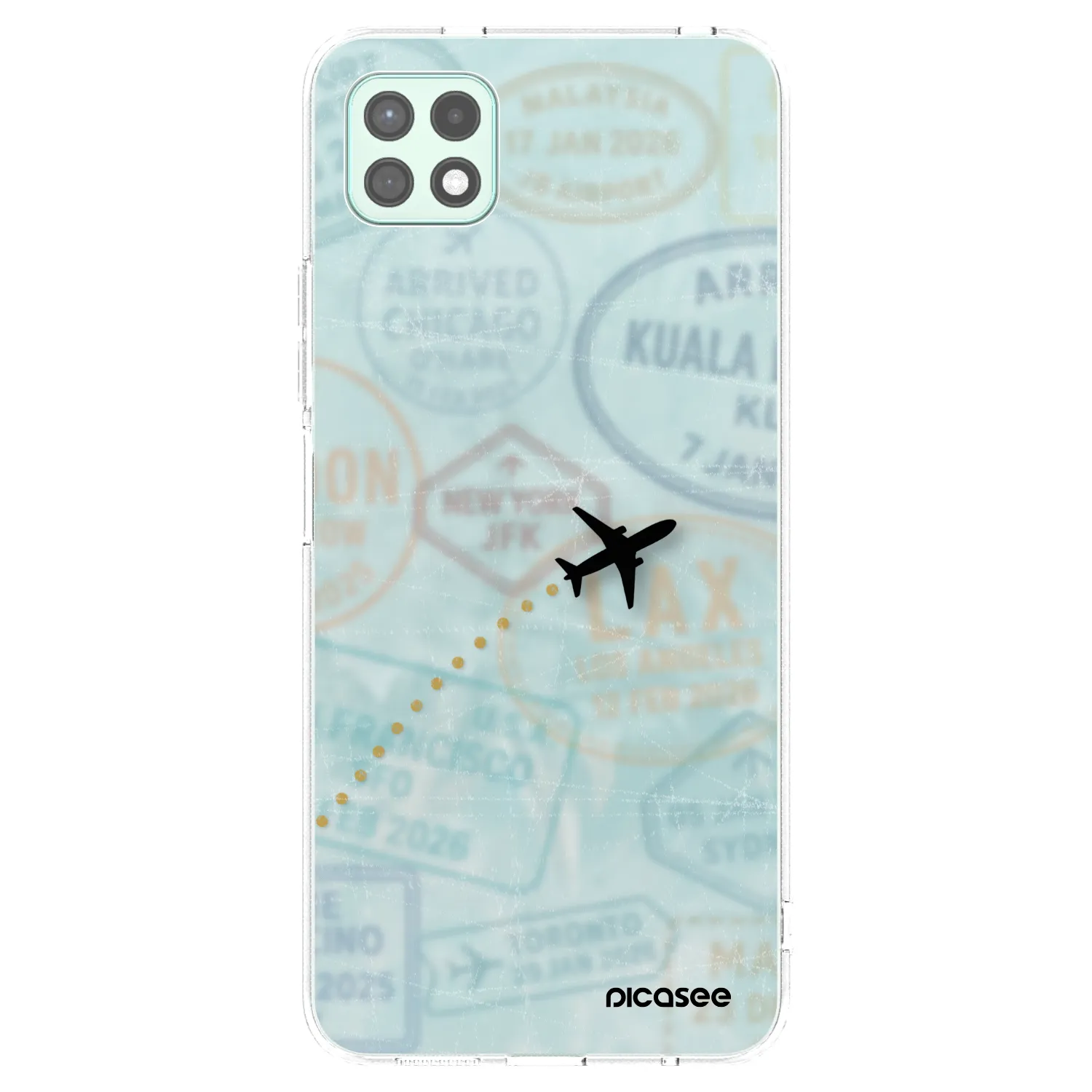 Picasee átlátszó szilikon tok az alábbi mobiltelefonokra Samsung Galaxy A22 A226B 5G - FLIGHT PATH