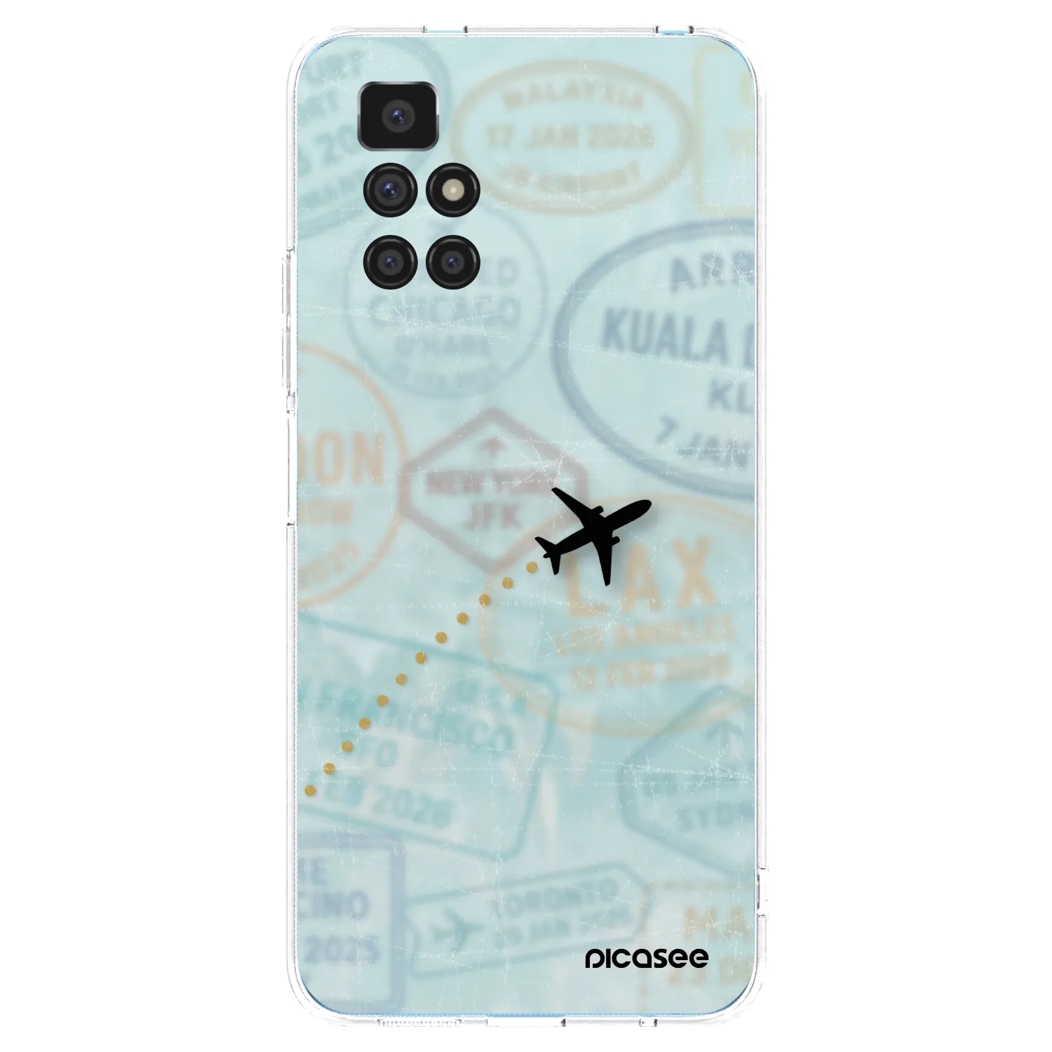 Picasee átlátszó szilikon tok az alábbi mobiltelefonokra Xiaomi Redmi 10 - FLIGHT PATH