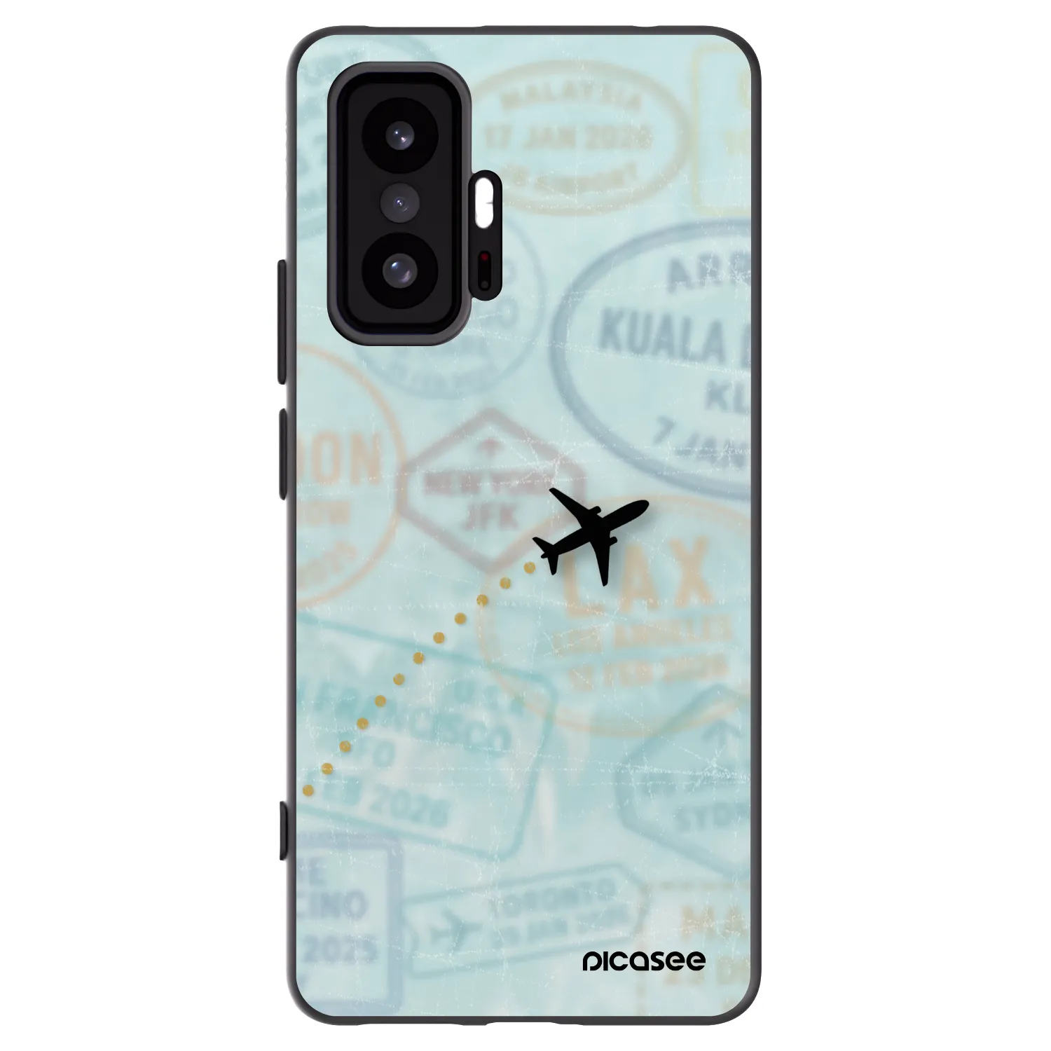 Picasee fekete szilikon tok az alábbi mobiltelefonokra Xiaomi 11T - FLIGHT PATH